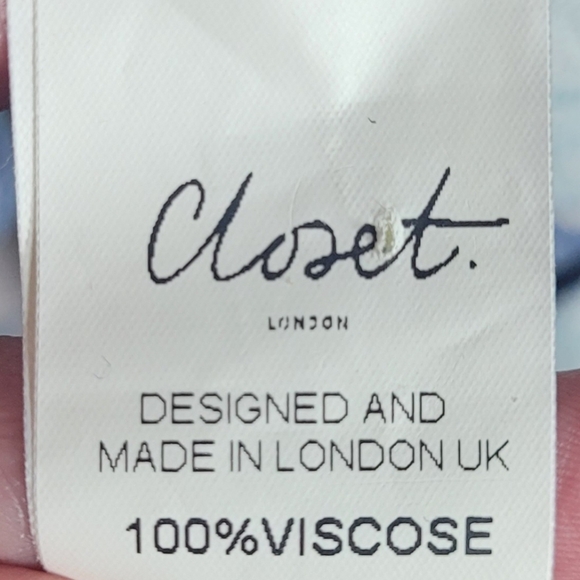 Closet London Floral Ruffle Hem Dress Size 6 - Picture 6 of 7